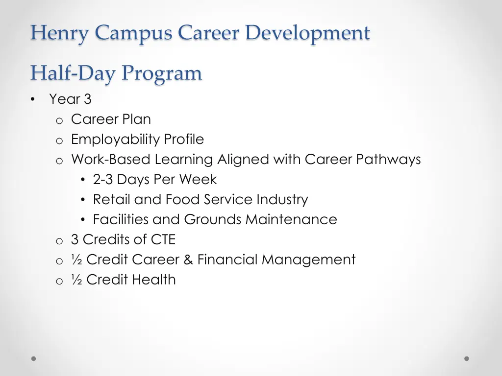 henry campus career development 2