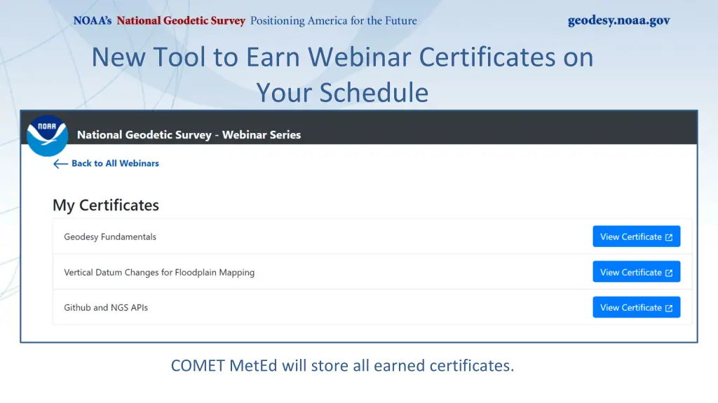 new tool to earn webinar certificates on your 4