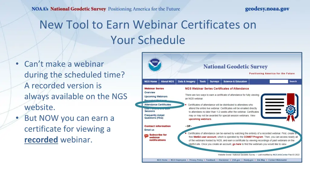 new tool to earn webinar certificates on your