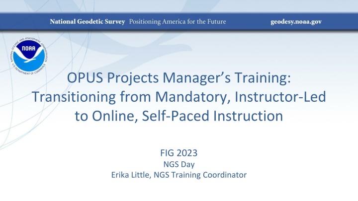 opus projects manager s training transitioning