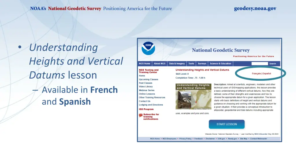 understanding heights and vertical datums lesson