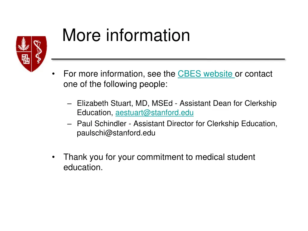 more information