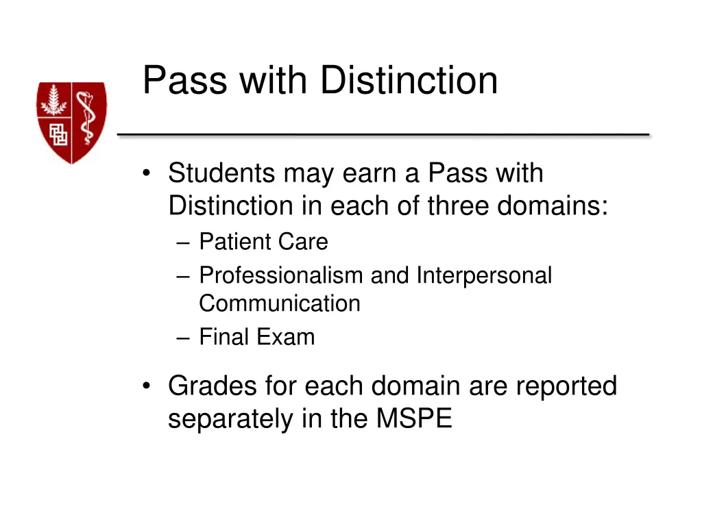 pass with distinction