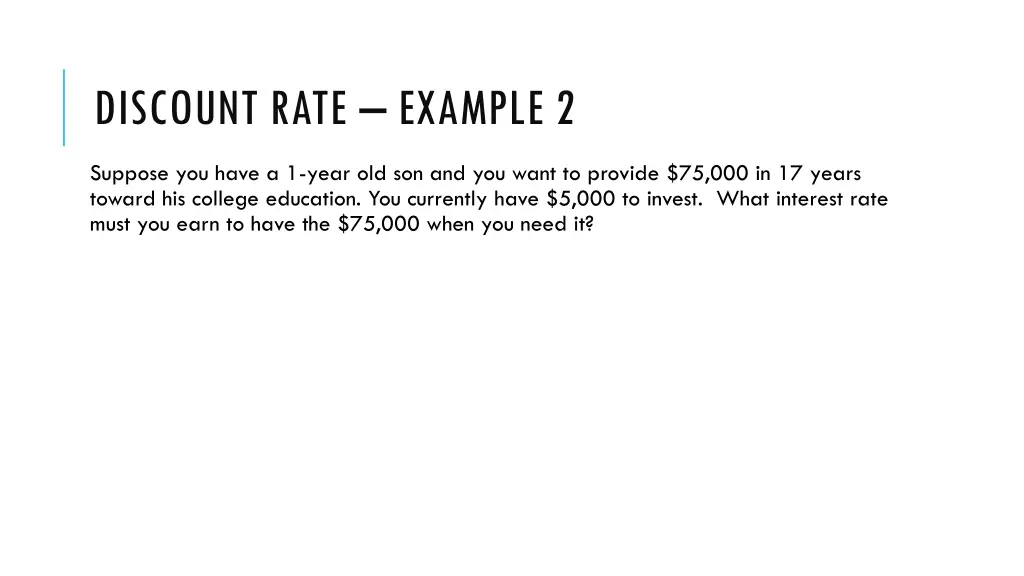 discount rate example 2