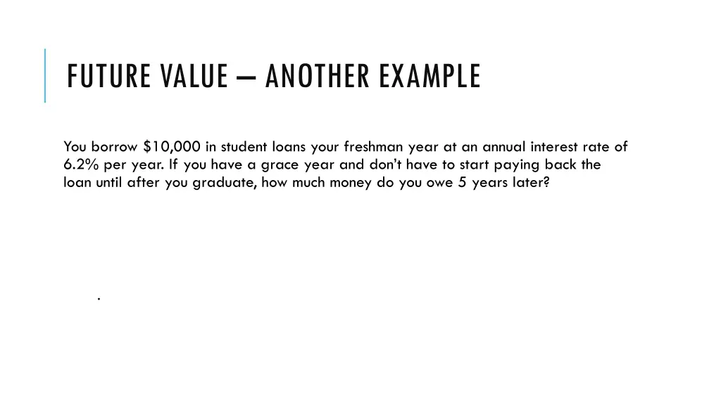 future value another example