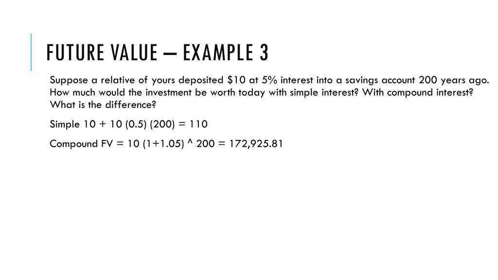 future value example 3