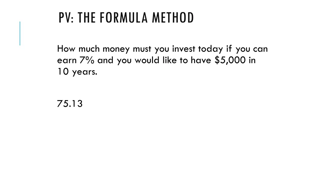 pv the formula method 1