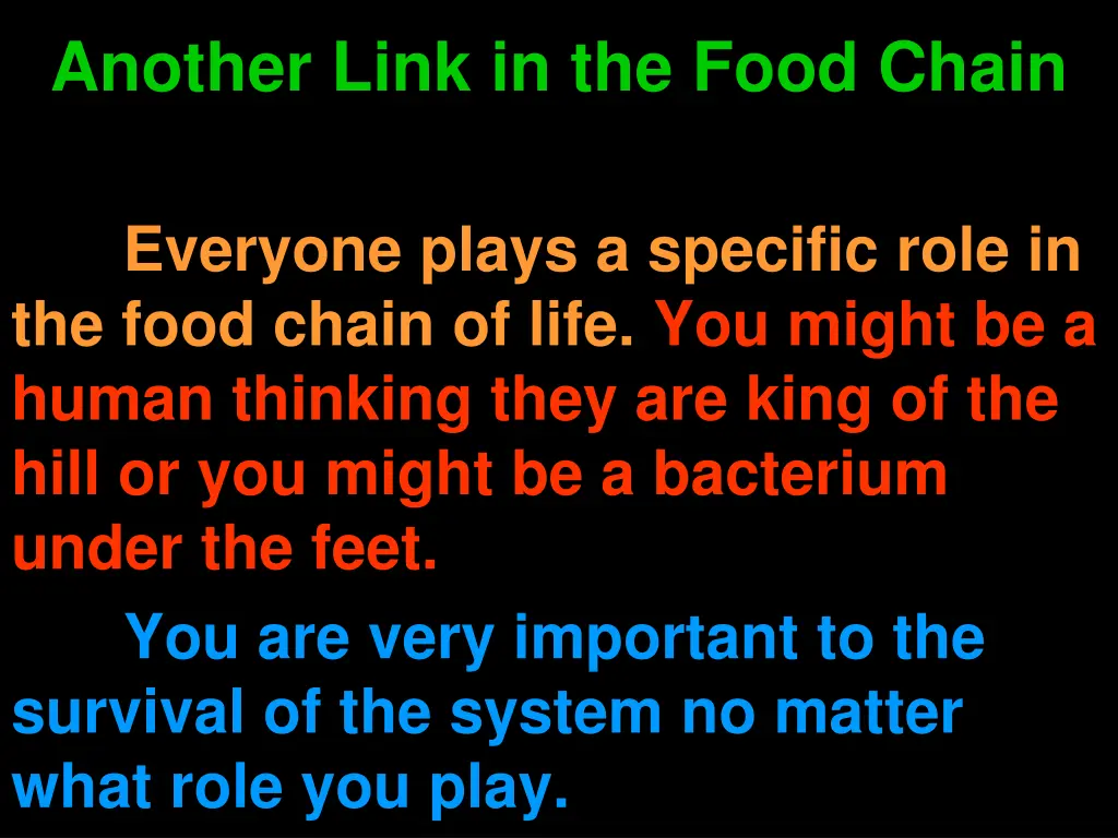 another link in the food chain