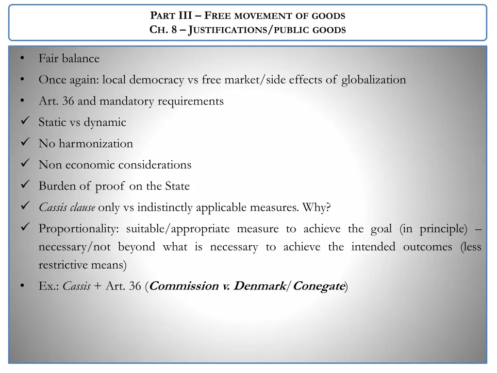 p art iii f ree movement of goods 2