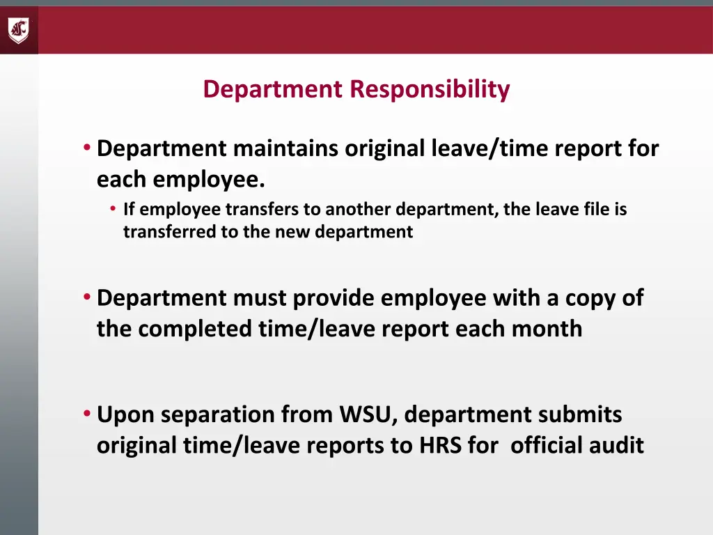 department responsibility 1