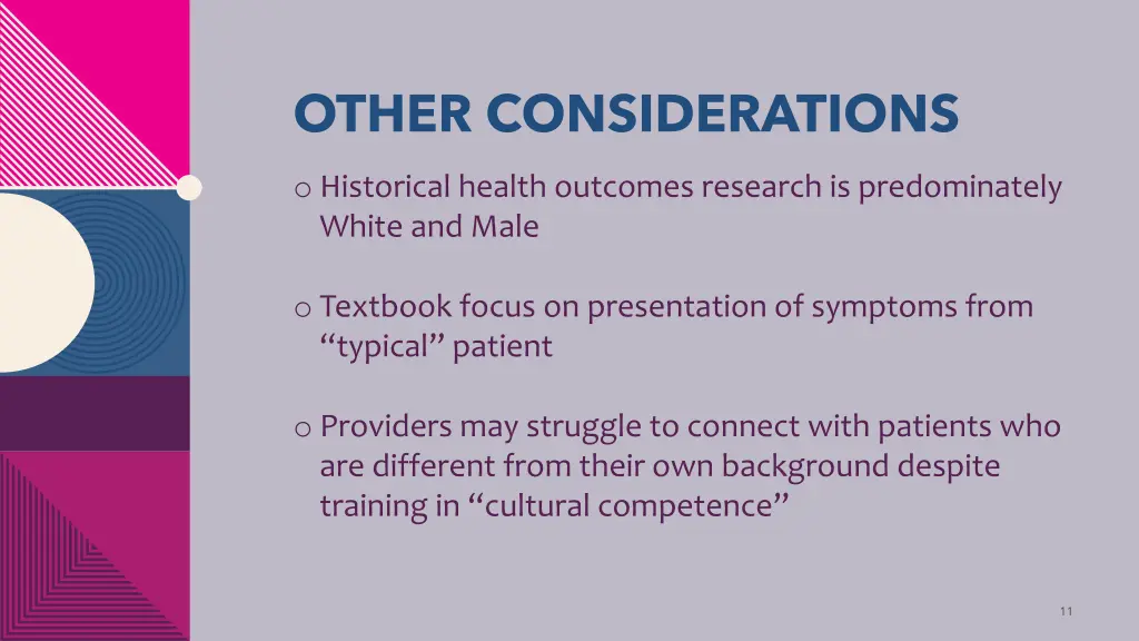 other considerations