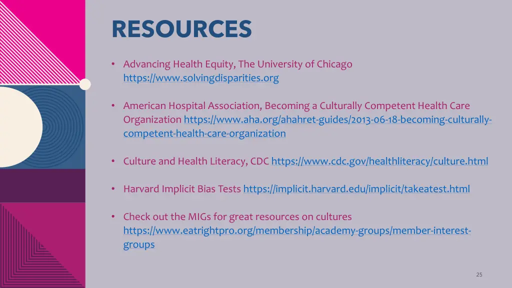 resources