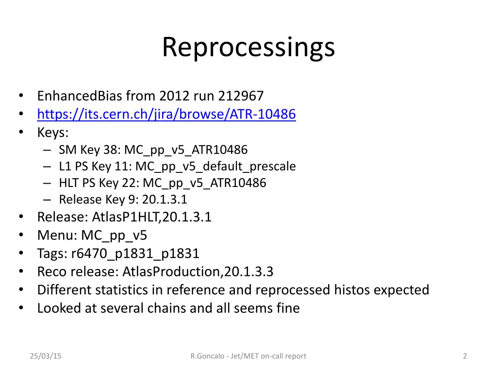 reprocessings