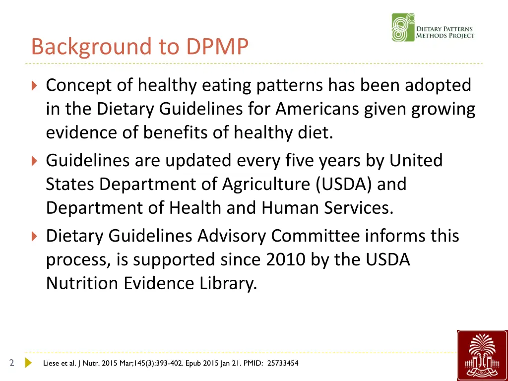 background to dpmp