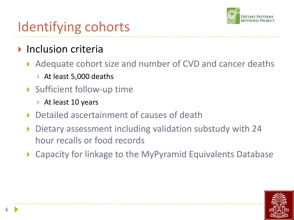 identifying cohorts