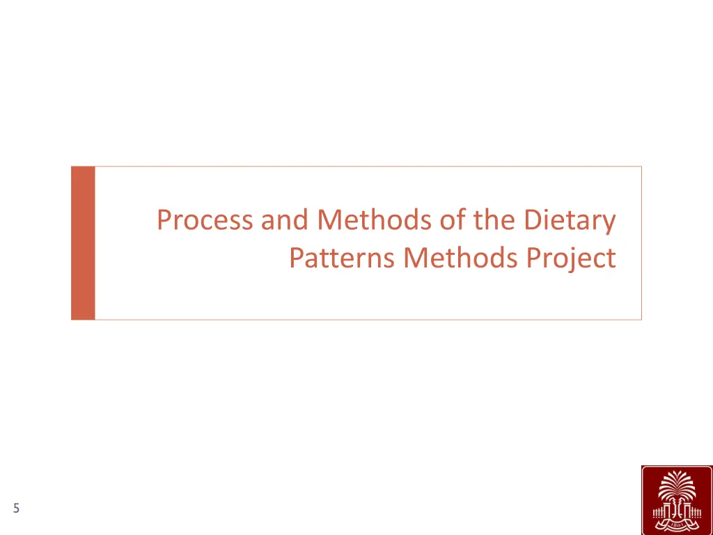 process and methods of the dietary patterns