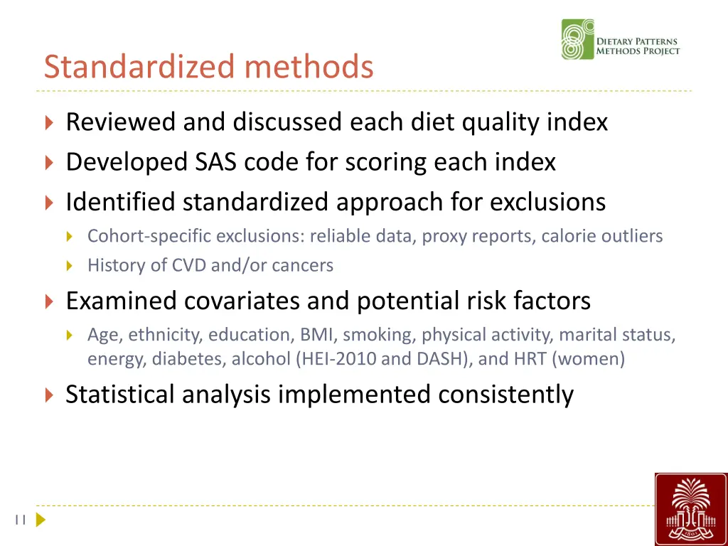 standardized methods