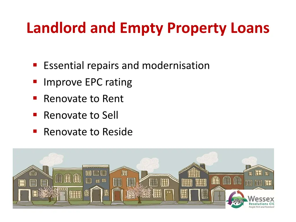 landlord and empty property loans