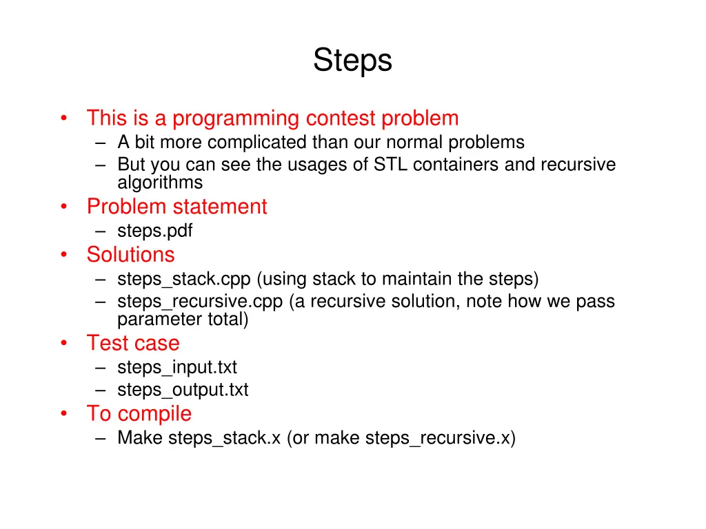 steps