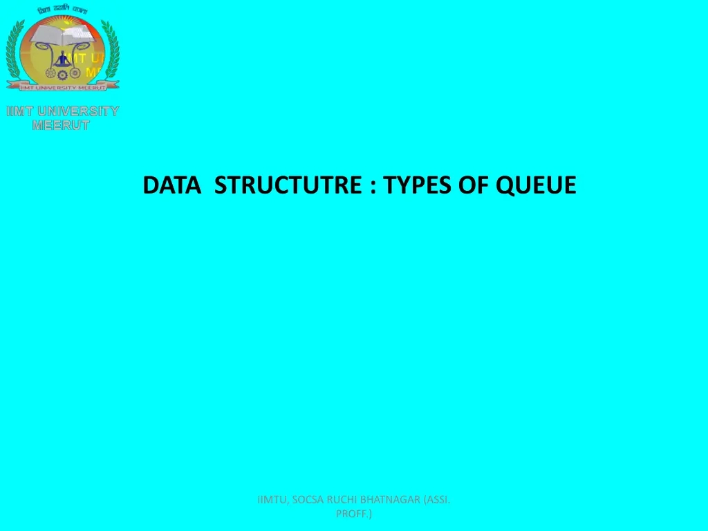 data structutre types of queue