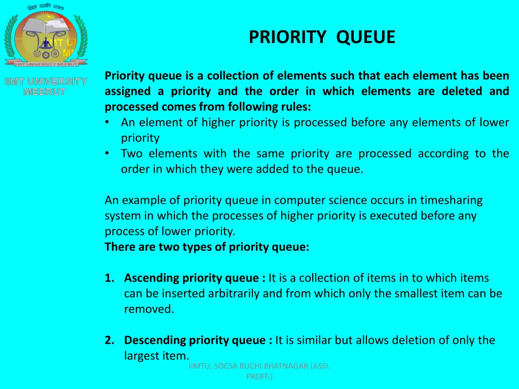 priority queue