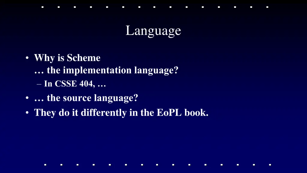 language
