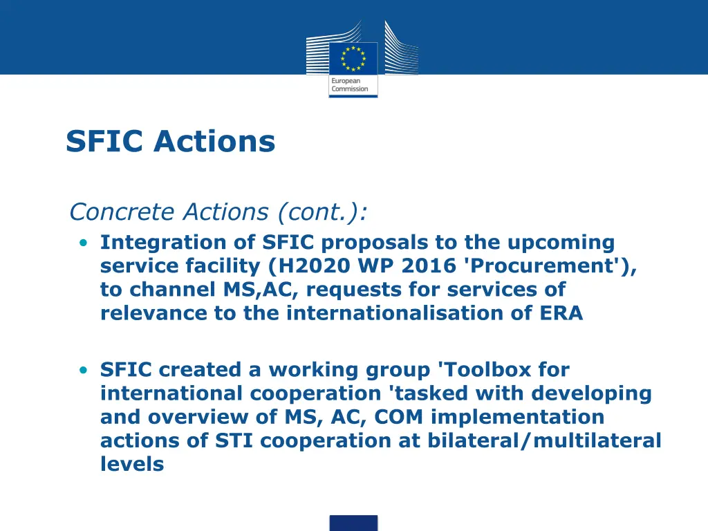 sfic actions