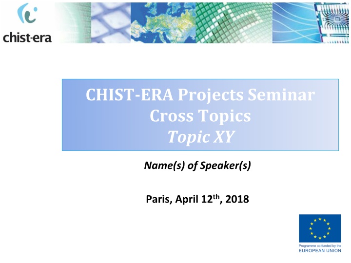 chist era projects seminar cross topics topic xy