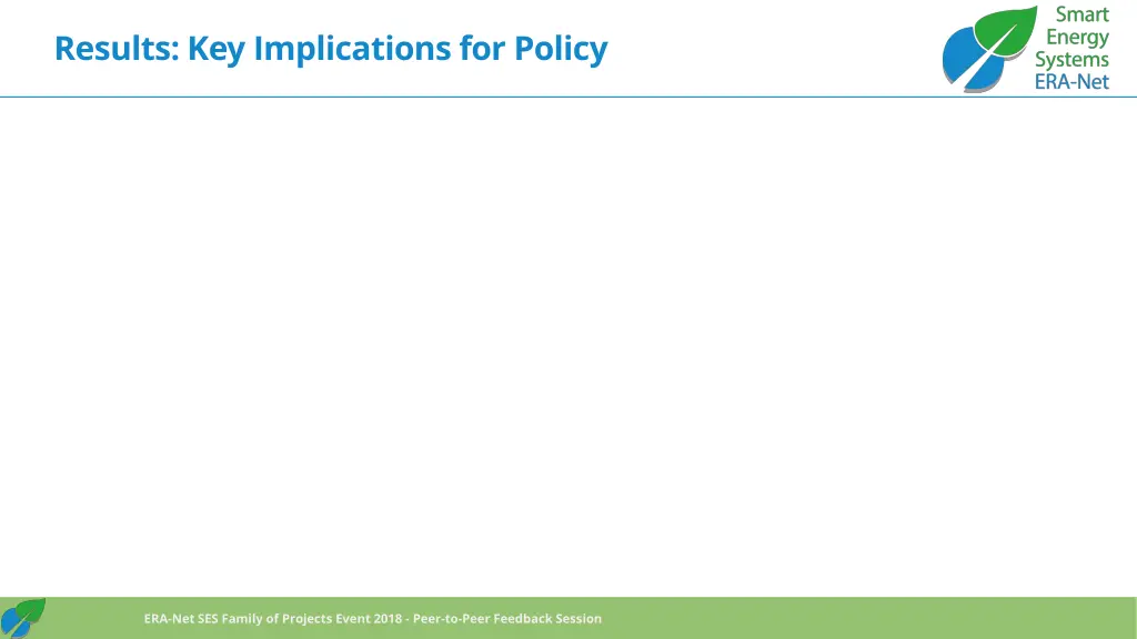 results key implications for policy