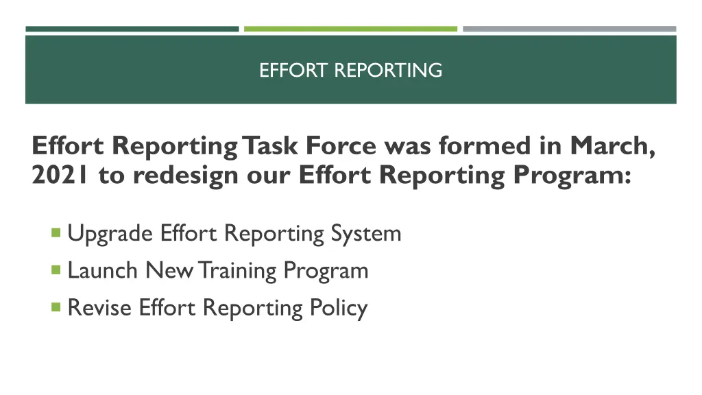 effort reporting 2