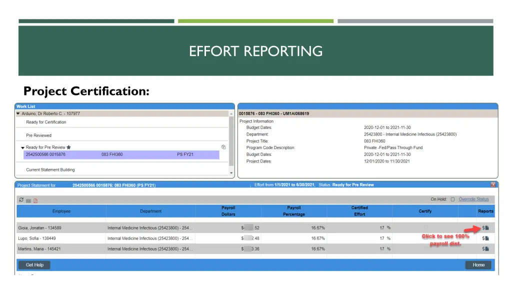 effort reporting 6