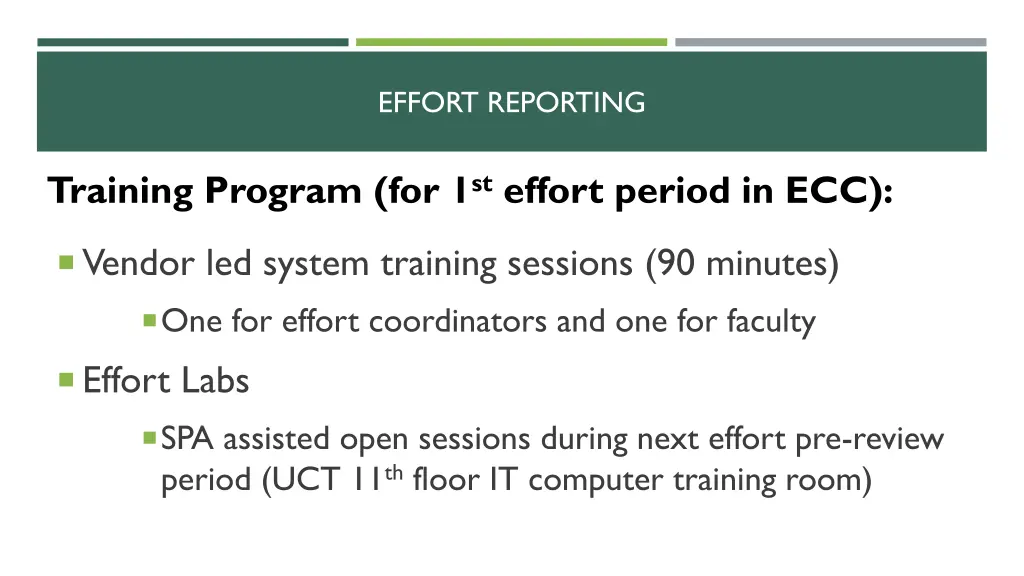 effort reporting 9