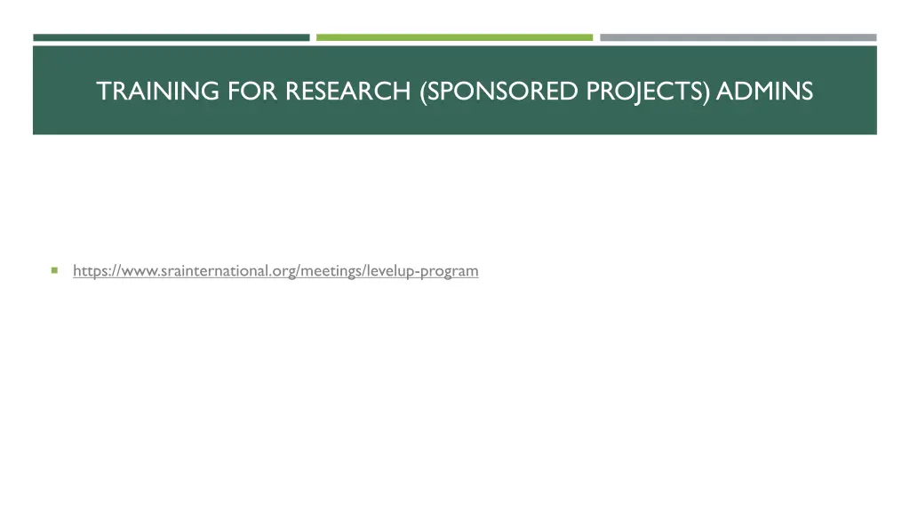 training for research sponsored projects admins 4