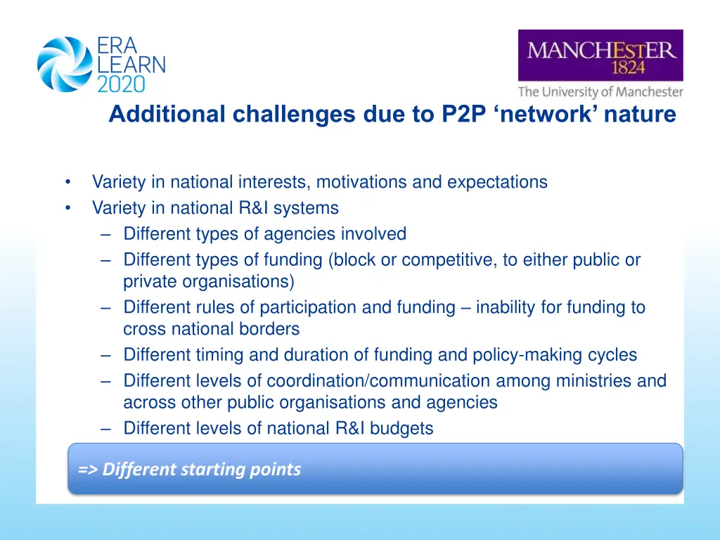 additional challenges due to p2p network nature