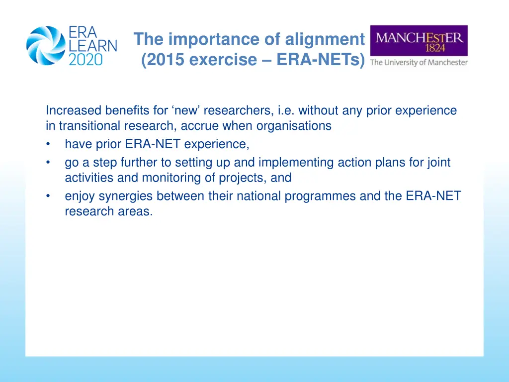 the importance of alignment 2015 exercise era nets 1