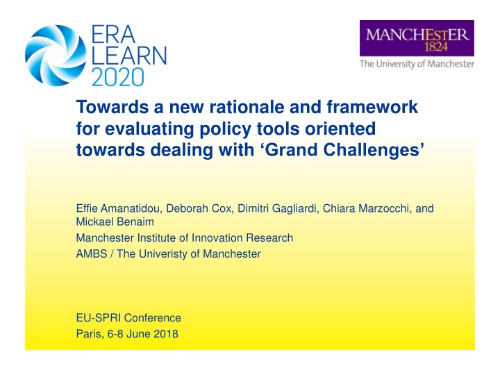 towards a new rationale and framework