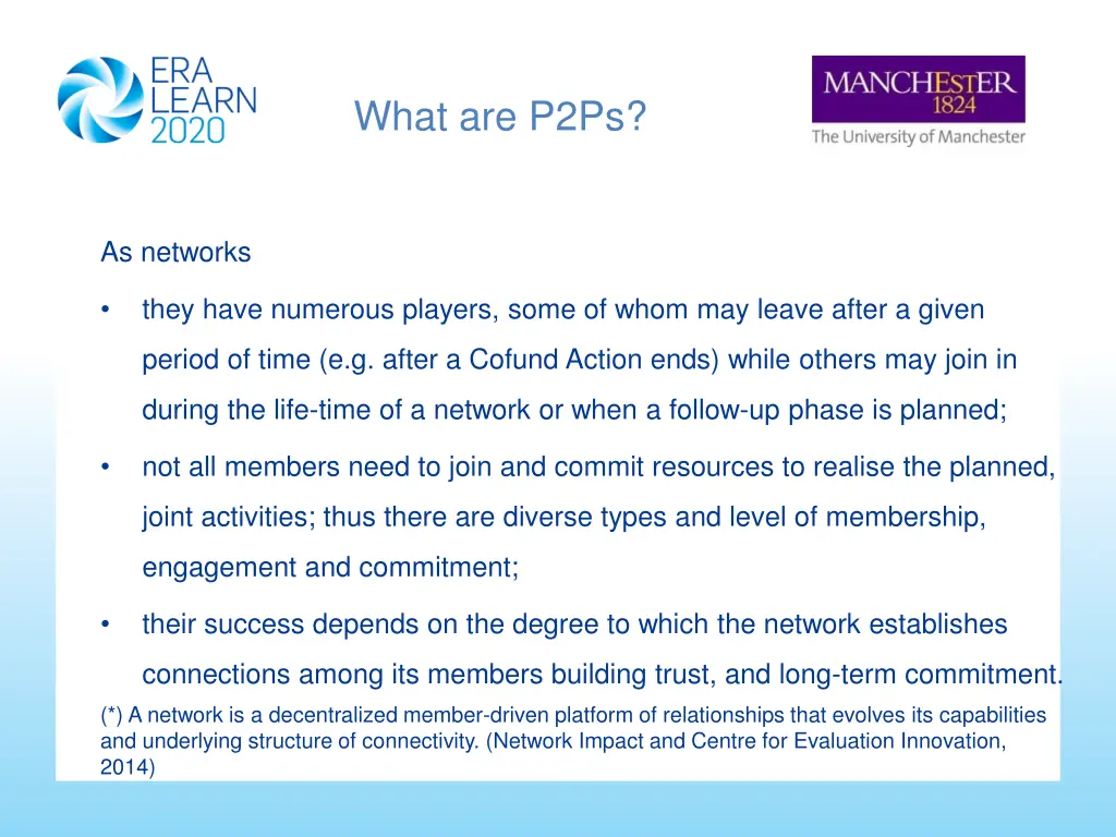 what are p2ps 1