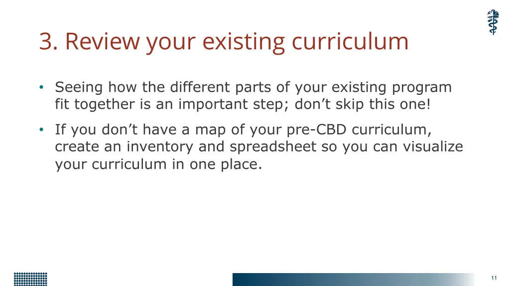 3 review your existing curriculum