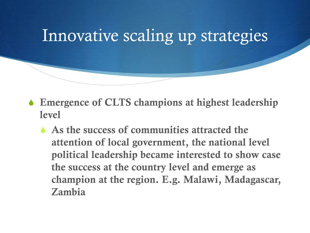 innovative scaling up strategies 2