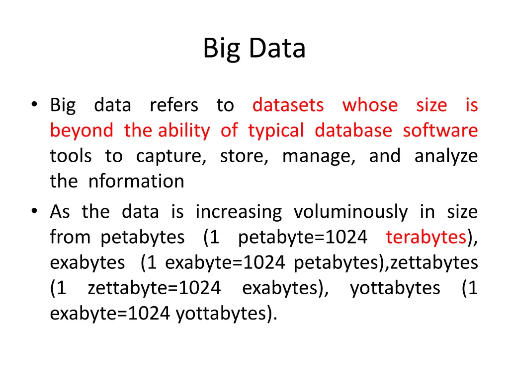 big data 1