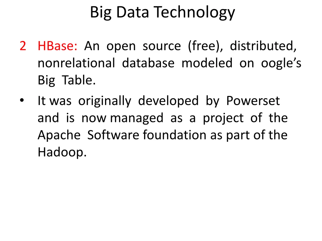 big data technology 1