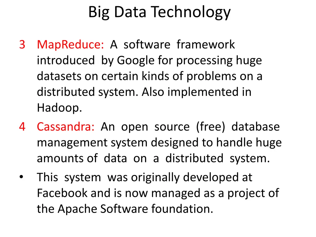 big data technology 2