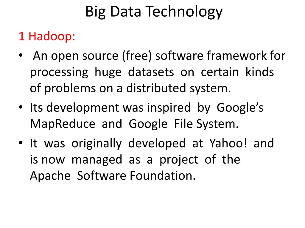 big data technology