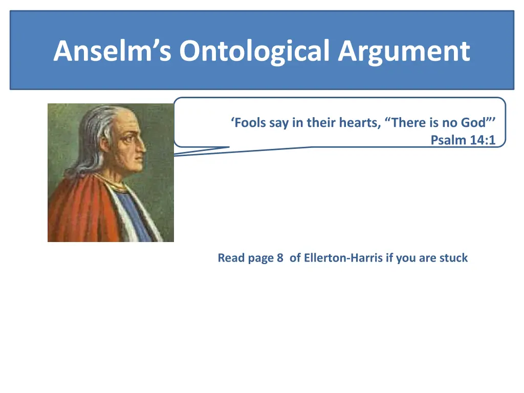 anselm s ontological argument