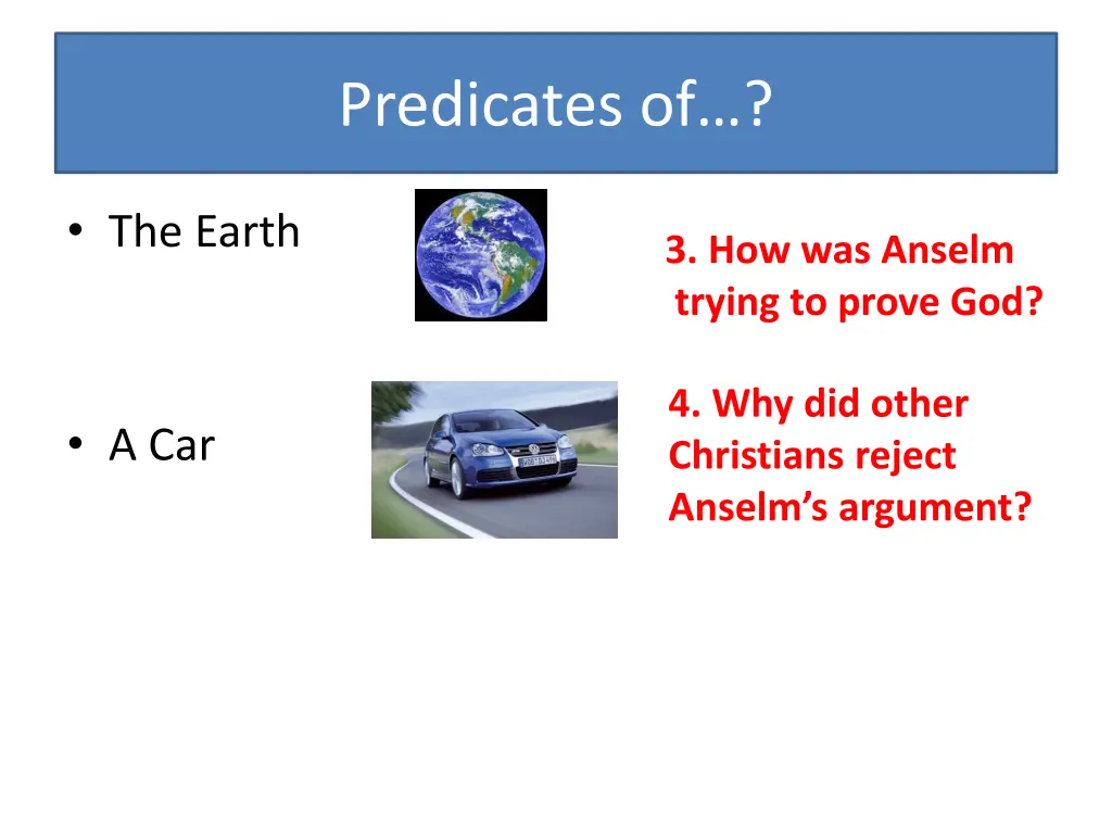 predicates of