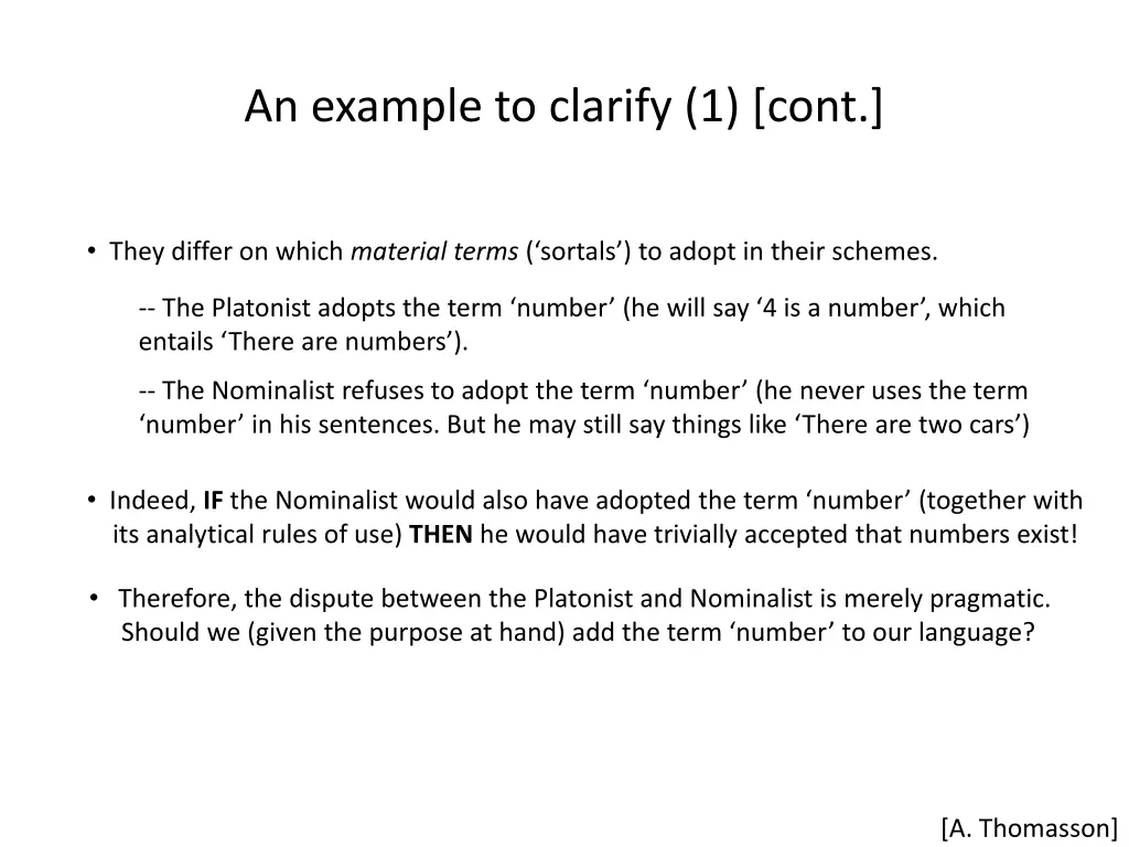 an example to clarify 1 cont