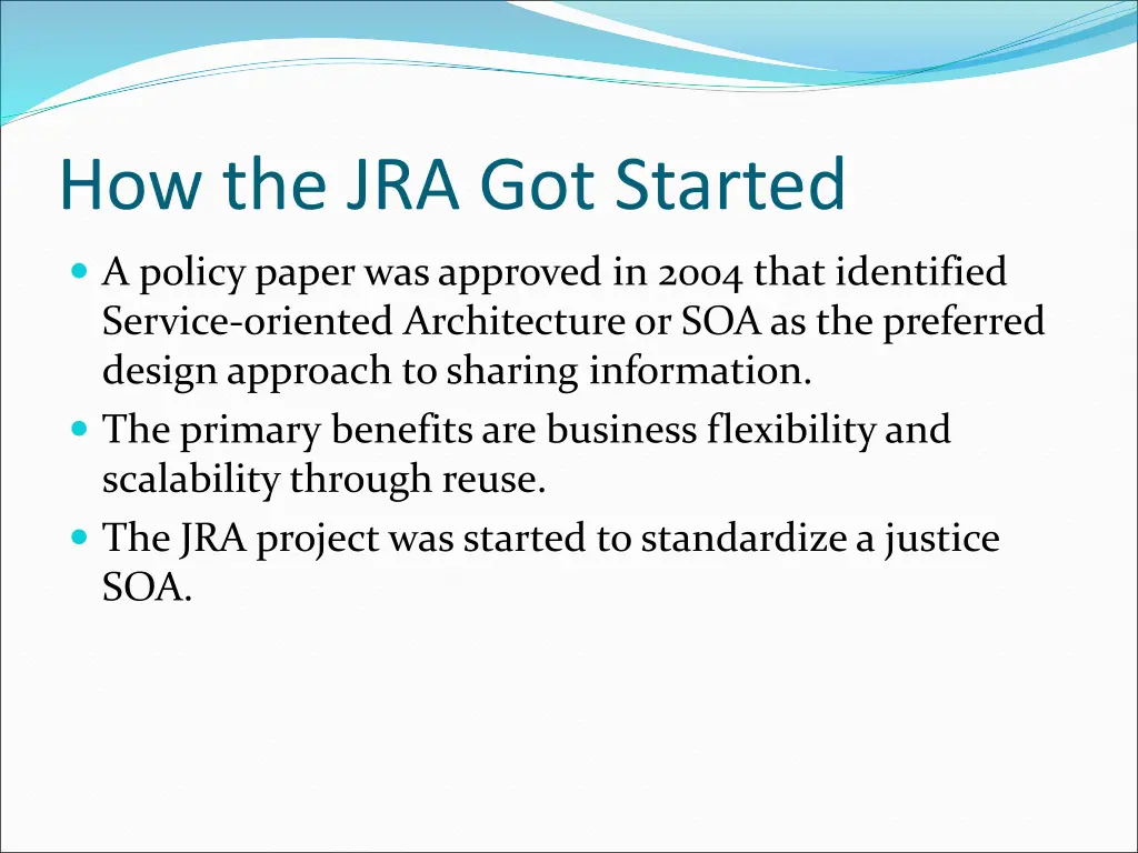 how the jra got started 1