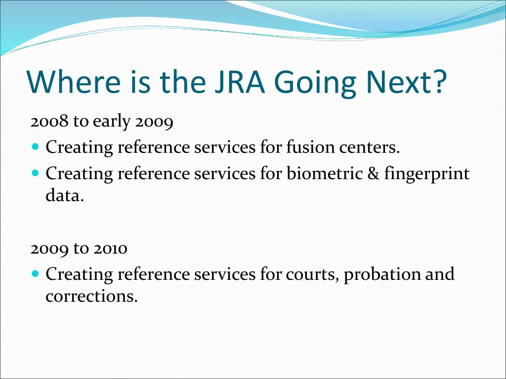 where is the jra going next