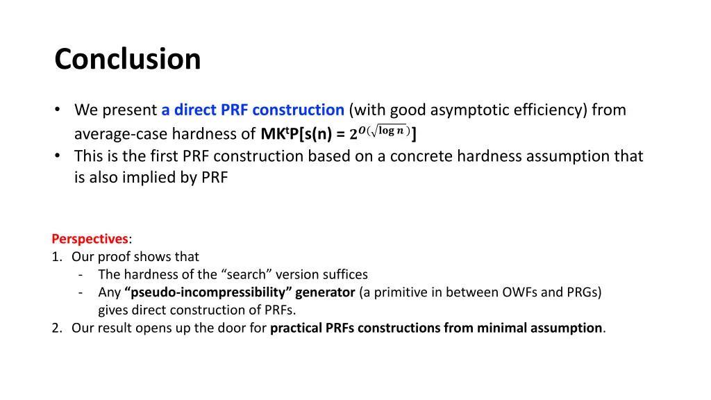 conclusion