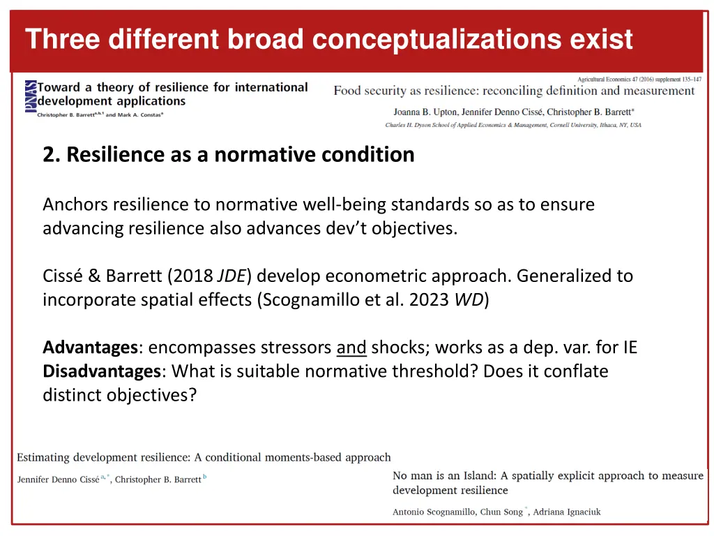 three different broad conceptualizations exist 2